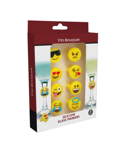 Метки для бокалов Vin bouquet emoji купить