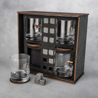 Подарочный набор стаканов для виски «Патриот»  4 шт., 300 мл