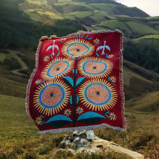 Плед «Подсолнух с пчёлами» Примаченко