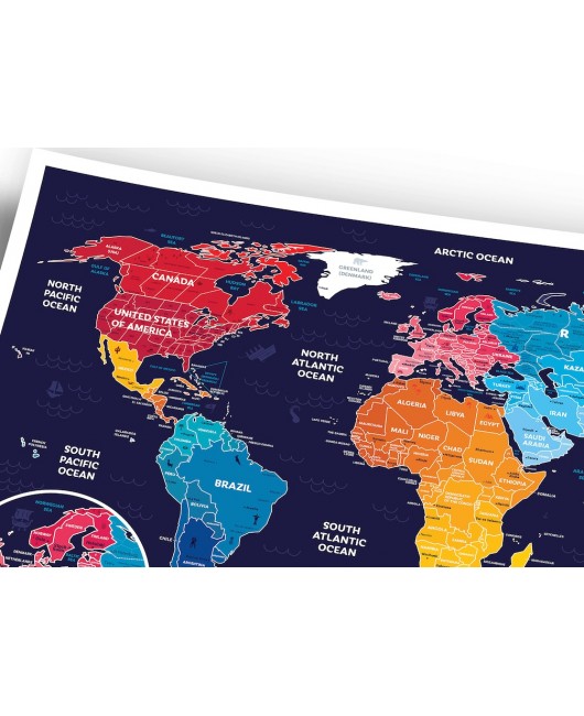 Скретч карта мира недорого