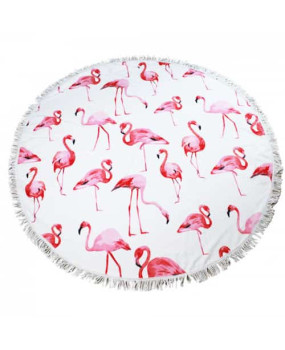 Пляжное полотенце Фламинго